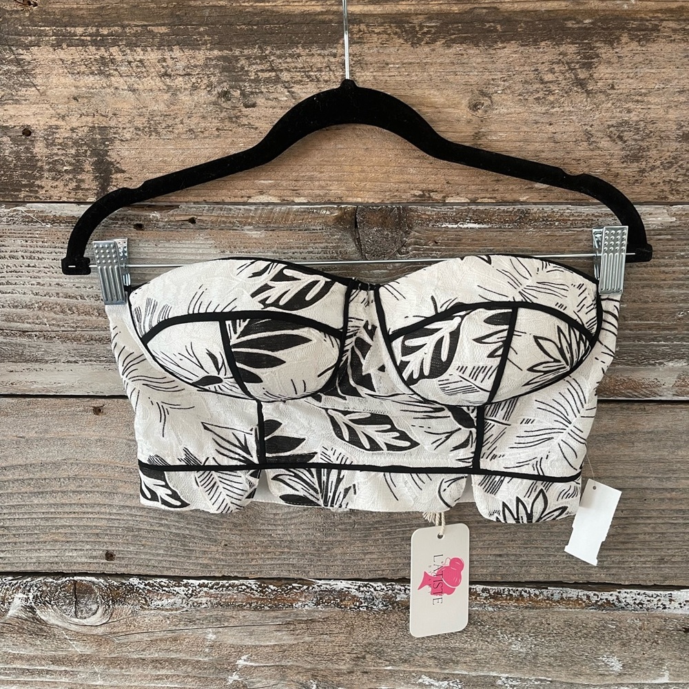 L’ATISTE Underwire Bandeau bra top NWT
